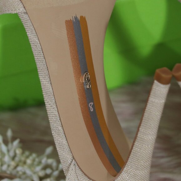Sam Edelman Gillie Heeled Sandal Sand 8 New - Picture 10 of 13